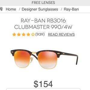 PRICE FIRM Orange clubmasters!!